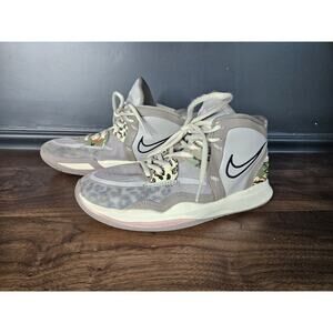 Nike Kyrie Infinity Leopard Camo Size 6Y Gray Basketball Shoes Sneakers 2022